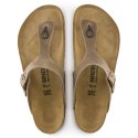 Japonki damskie Birkenstock Gizeh Oiled Leather Tabacco Brown Regular szerokie (0943811) 39.0