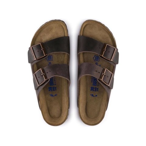 Klapki damskie Birkenstock Arizona Soft Footbed Oiled Leather Habana narrow wąskie (0452763) 39.0 Klapki damskie Birkenstock Arizona Soft Footbed Oiled Leather Habana narrow wąskie (0452763) 39.0