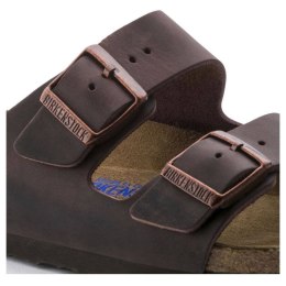 Klapki damskie Birkenstock Arizona Soft Footbed Oiled Leather Habana narrow wąskie (0452763) 41.0