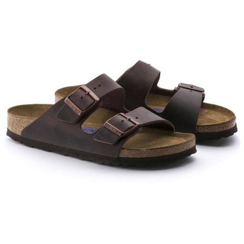 Klapki damskie Birkenstock Arizona Soft Footbed Oiled Leather Habana narrow wąskie (0452763) 41.0 Klapki damskie Birkenstock Arizona Soft Footbed Oiled Leather Habana narrow wąskie (0452763) 41.0