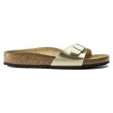 Klapki damskie Birkenstock Madrid Birko-Flor Gold regular szerokie złote (1016106) 39.0
