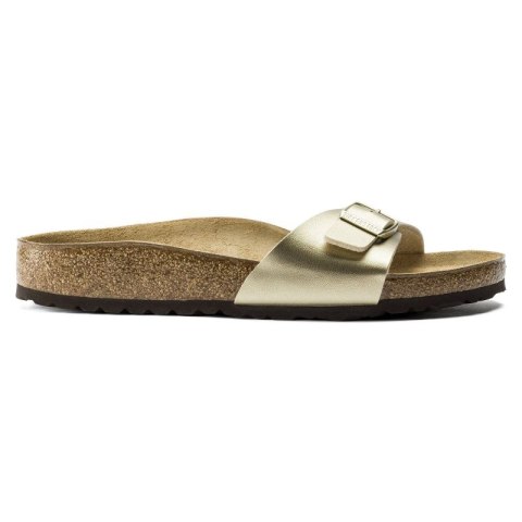 Klapki damskie Birkenstock Madrid Birko-Flor Gold regular szerokie złote (1016106) 39.0 Klapki damskie Birkenstock Madrid Birko-Flor Gold regular szerokie złote (1016106) 39.0