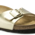 Klapki damskie Birkenstock Madrid Birko-Flor Gold regular szerokie złote (1016106) 40.0