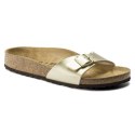 Klapki damskie Birkenstock Madrid Birko-Flor Gold regular szerokie złote (1016106) 40.0