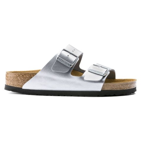 Klapki damskie Birkenstock srebrne Arizona Birko-Flor Silver regular szerokie (1012282) 36.0 Klapki damskie Birkenstock srebrne Arizona Birko-Flor Silver regular szerokie (1012282) 36.0