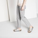 Klapki damskie Birkenstock srebrne Arizona Birko-Flor Silver regular szerokie (1012282) 41.0