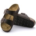 Klapki damskie/męskie brązowe Birkenstock Arizona Nubuk Habana narrow wąskie (52533) 40.0