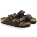 Klapki damskie/męskie brązowe Birkenstock Arizona Nubuk Habana narrow wąskie (52533) 43.0