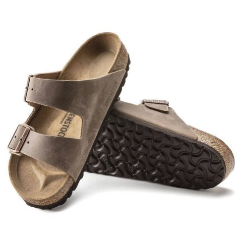Klapki męskie brązowe Birkenstock Arizona Tabacco Brown narrow wąskie (0352203) 40.0 Klapki męskie brązowe Birkenstock Arizona Tabacco Brown narrow wąskie (0352203) 40.0