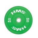 Talerz olimpijski HMS GREEN BUMPER 10 kg CBR10 N/A