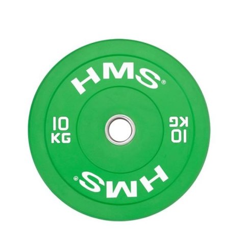 Talerz olimpijski HMS GREEN BUMPER 10 kg CBR10 N/A Talerz olimpijski HMS GREEN BUMPER 10 kg CBR10 N/A