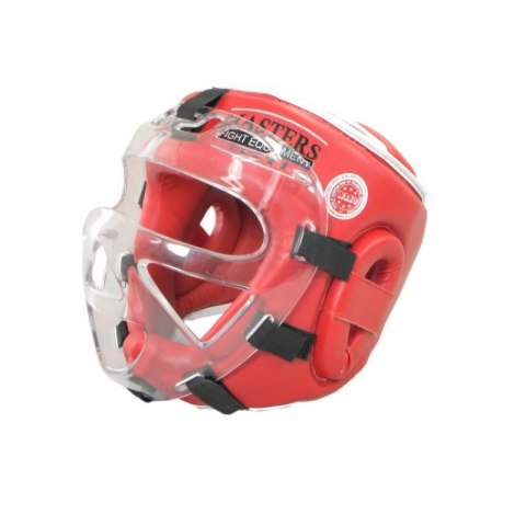 Kask bokserski Masters z maską KSSPU-M (WAKO APPROVED) 02119891-M02 czerwony+M Kask bokserski Masters z maską KSSPU-M (WAKO APPROVED) 02119891-M02 czerwony+M