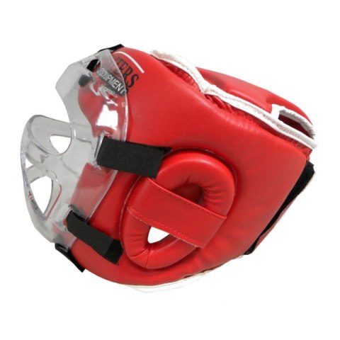 Kask bokserski Masters z maską KSSPU-M (WAKO APPROVED) 02119891-M02 czerwony+M Kask bokserski Masters z maską KSSPU-M (WAKO APPROVED) 02119891-M02 czerwony+M