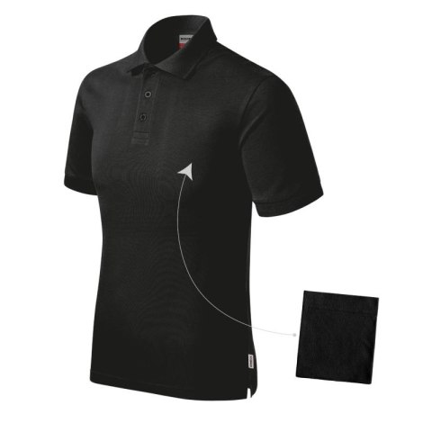 Koszulka polo Rimeck Resist Heavy Polo M MLI-R2001 czarny XL Koszulka polo Rimeck Resist Heavy Polo M MLI-R2001 czarny XL