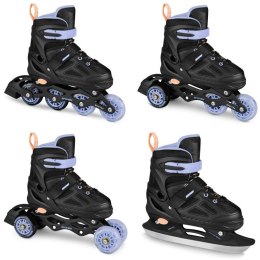 Łyżworolki Spokey Quattro 4IN1 SPK-943428 roz. 30-33BK/VT 30-33