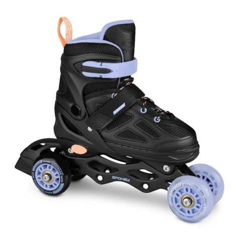 Łyżworolki Spokey Quattro 4IN1 SPK-943428 roz. 30-33BK/VT 30-33 Łyżworolki Spokey Quattro 4IN1 SPK-943428 roz. 30-33BK/VT 30-33