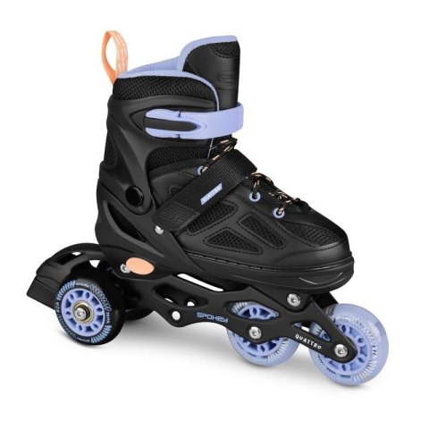 Łyżworolki Spokey Quattro 4IN1 SPK-943428 roz. 30-33BK/VT 30-33 Łyżworolki Spokey Quattro 4IN1 SPK-943428 roz. 30-33BK/VT 30-33