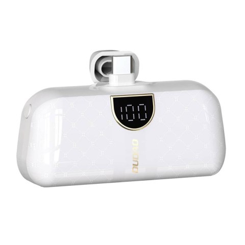 Powerbank mini 5000mAh mini 2x USB-C - biały