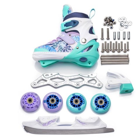 Rolki Meteor 4w1 Blueberry L 38-41 24385 uniw Rolki Meteor 4w1 Blueberry L 38-41 24385 uniw