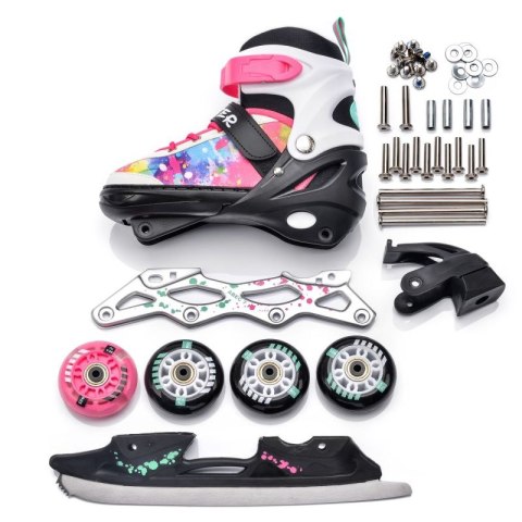 Rolki Meteor 4w1 Painter L 38-41 24382 uniw Rolki Meteor 4w1 Painter L 38-41 24382 uniw