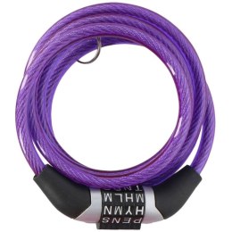 Zapięcie rowerowe Dunlop spiralne,szyfr 0,6x120 cm 1042688 N/A