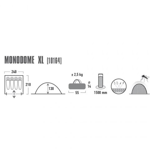 Namiot High Peak Monodome 4 niebiesko szary 10164 N/A Namiot High Peak Monodome 4 niebiesko szary 10164 N/A