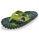 Japonki Gumbies Islander Flip-Flops Lime Hibiscus GU-FFISL148 42