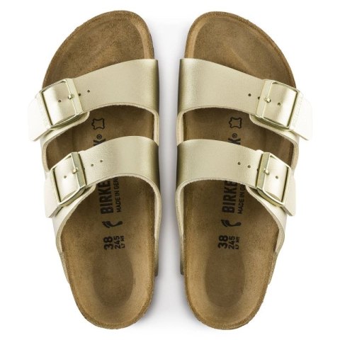 Klapki damskie Birkenstock Arizona Birko-Flor Gold złote regular szerokie (1016110) 37.0 Klapki damskie Birkenstock Arizona Birko-Flor Gold złote regular szerokie (1016110) 37.0