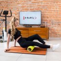 Mata fitness klubowa z otworami HMS Premium MFK01 Orange-Black N/A