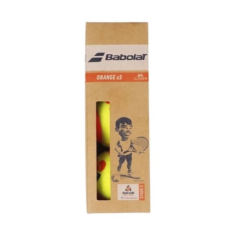 Piłki do tenisa ziemnego Babolat Stage 2 Orange 3 szt. 116070 N/A Piłki do tenisa ziemnego Babolat Stage 2 Orange 3 szt. 116070 N/A