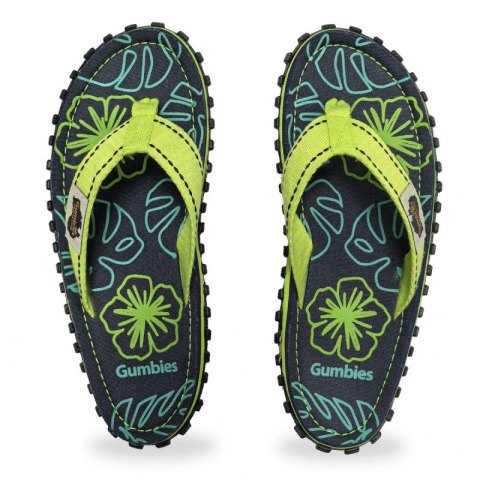 Japonki Gumbies Islander Flip-Flops Lime Hibiscus GU-FFISL148 43 Japonki Gumbies Islander Flip-Flops Lime Hibiscus GU-FFISL148 43