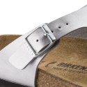 Japonki damskie Birkenstock Gizeh Birko-Flor srebrne regular szerokie (0043851) 39.0