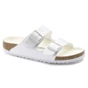 Klapki damskie/męskie Birkenstock Arizona Birko-Flor Regular na szeroką stopę na lato białe (1019061) 43.0