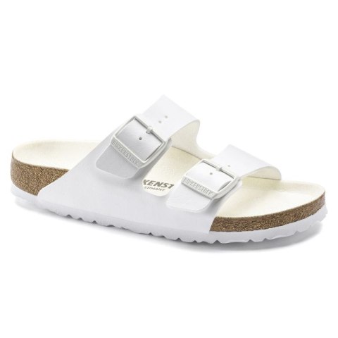 Klapki damskie/męskie Birkenstock Arizona Birko-Flor Regular na szeroką stopę na lato białe (1019061) 43.0 Klapki damskie/męskie Birkenstock Arizona Birko-Flor Regular na szeroką stopę na lato białe (1019061) 43.0