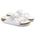Klapki damskie/męskie Birkenstock Arizona Birko-Flor Regular na szeroką stopę na lato białe (1019061) 43.0