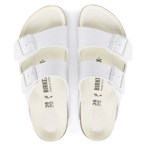 Klapki damskie/męskie Birkenstock Arizona Birko-Flor Regular na szeroką stopę na lato białe (1019061) 43.0 Klapki damskie/męskie Birkenstock Arizona Birko-Flor Regular na szeroką stopę na lato białe (1019061) 43.0