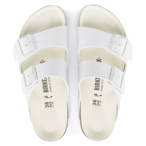 Klapki damskie/męskie Birkenstock Arizona Birko-Flor Regular na szeroką stopę na lato białe (1019061) 43.0 Klapki damskie/męskie Birkenstock Arizona Birko-Flor Regular na szeroką stopę na lato białe (1019061) 43.0