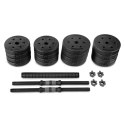 Zestaw hantli Spokey Pondus 30, 2x 15 kg SPK-944225 Czarny
