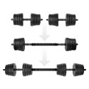 Zestaw hantli Spokey Pondus 30, 2x 15 kg SPK-944225 Czarny