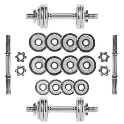 Sztangielki w walizce CHROME HMS 2x7,5kg STC15 N/A Sztangielki w walizce CHROME HMS 2x7,5kg STC15 N/A
