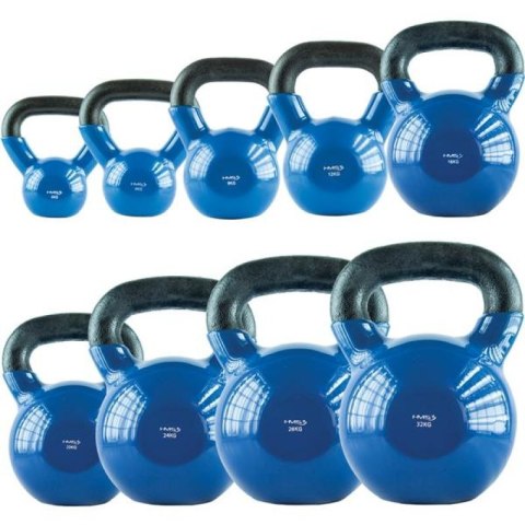 Kettlebell żeliwny pokryty winylem HMS KNV08 BLUE N/A Kettlebell żeliwny pokryty winylem HMS KNV08 BLUE N/A