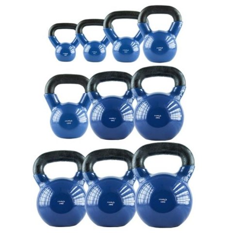 Kettlebell żeliwny pokryty winylem HMS KNV32 BLUE N/A Kettlebell żeliwny pokryty winylem HMS KNV32 BLUE N/A