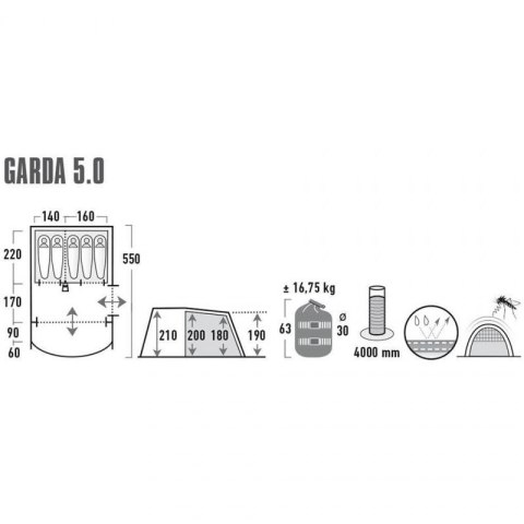 Namiot High Peak Garda 5.0 11823 N/A Namiot High Peak Garda 5.0 11823 N/A