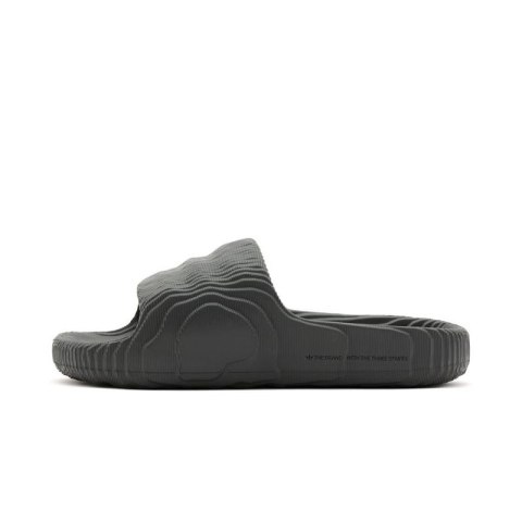Klapki męskie adidas Adilette 22 Grey Five lifestylowe modne na lato czarne (HP6522) 47 1/3