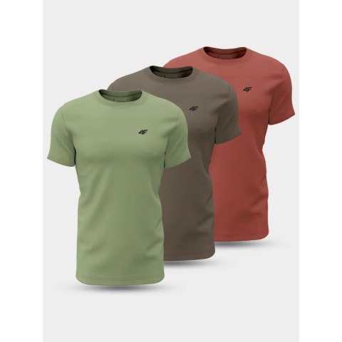 Koszulki 4F M 4FWSS24TTSHM1896-91S 3PAK 2XL Koszulki 4F M 4FWSS24TTSHM1896-91S 3PAK 2XL