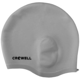 Czepek pływacki Crowell Ucho Bora srebrny kol.4 134 cm