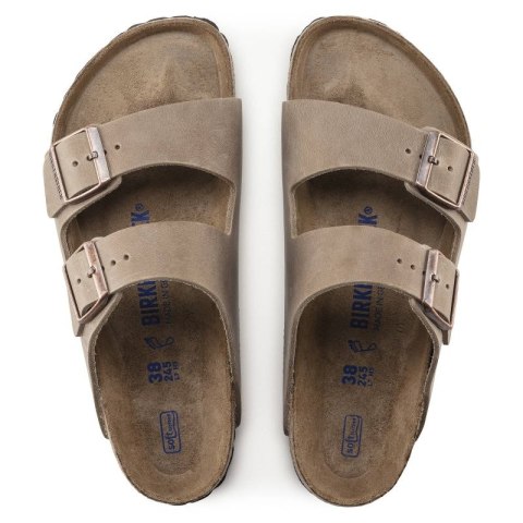 Klapki Birkenstock Arizona Soft Footbed Oiled Leather Tabacco Brown narrow wąskie damskie/męskie (0552813) 39.0 Klapki Birkenstock Arizona Soft Footbed Oiled Leather Tabacco Brown narrow wąskie damskie/męskie (0552813) 39.0