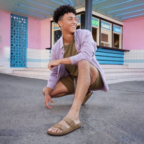 Klapki Birkenstock Arizona Soft Footbed Oiled Leather Tabacco Brown narrow wąskie damskie/męskie (0552813) 39.0 Klapki Birkenstock Arizona Soft Footbed Oiled Leather Tabacco Brown narrow wąskie damskie/męskie (0552813) 39.0