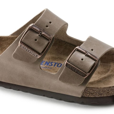 Klapki Birkenstock Arizona Soft Footbed Oiled Leather Tabacco Brown narrow wąskie damskie/męskie (0552813) 40.0 Klapki Birkenstock Arizona Soft Footbed Oiled Leather Tabacco Brown narrow wąskie damskie/męskie (0552813) 40.0