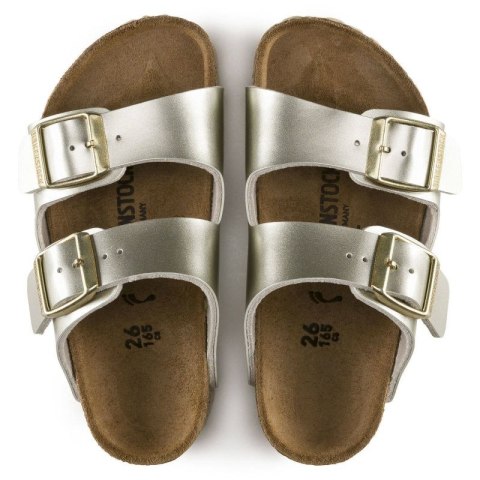 Klapki dziewczęce Birkenstock Arizona Kids Birko-Flor Electric Metallic Gold narrow wąskie (1014841) 31.0 Klapki dziewczęce Birkenstock Arizona Kids Birko-Flor Electric Metallic Gold narrow wąskie (1014841) 31.0